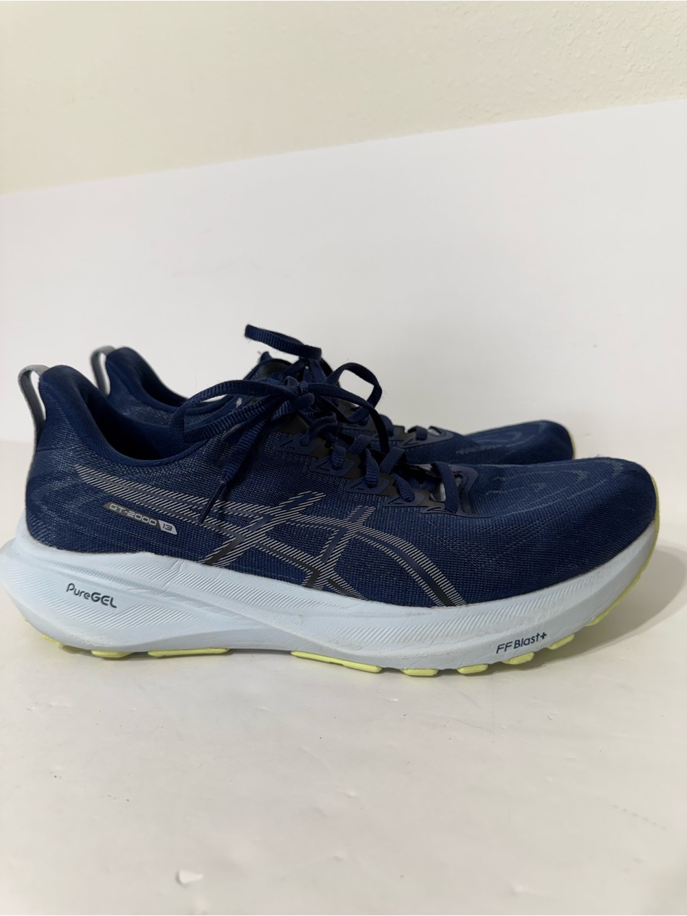 Asics Sneakers Mens 10.5 GT 2000 13 1011B861 Blue Running Athletic Gym Shoes